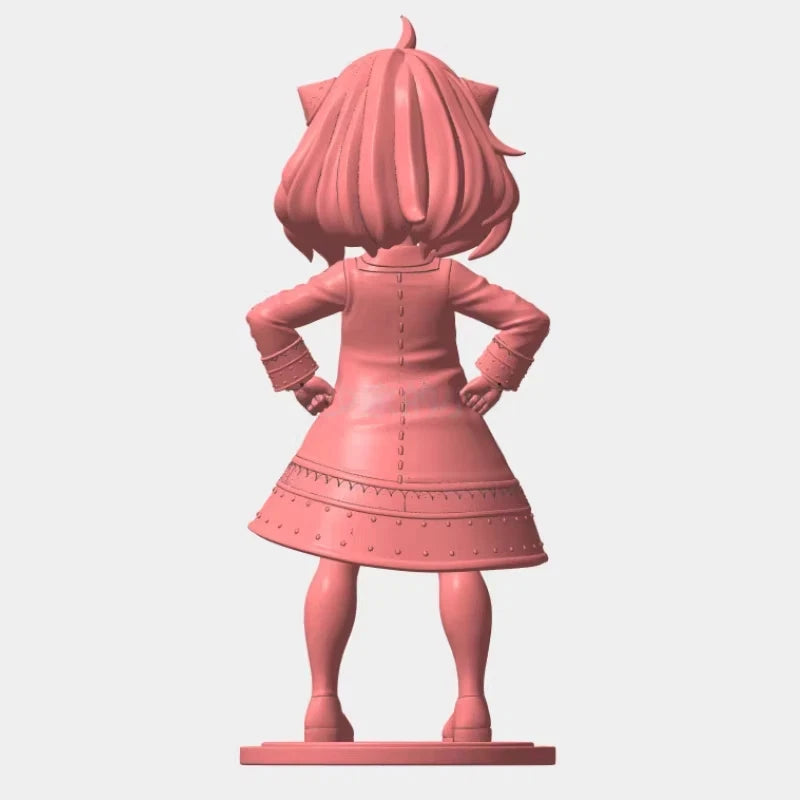 100mm Chibi Anya Demon, Resin Model Figure Kit, Anime Theme, Unassembled and Unpainted