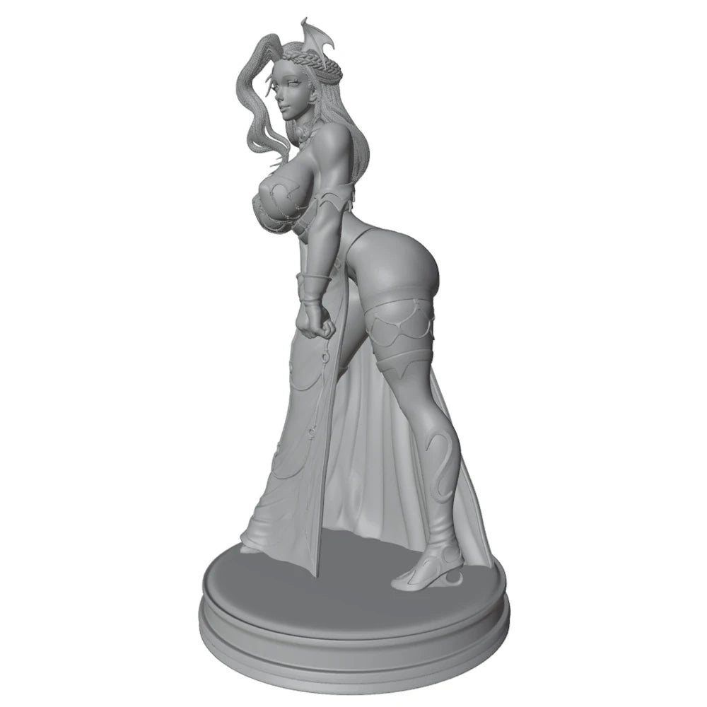 1/24 Sorceress in Flowing Robes, Resin Model Figure Kit, Unassembled and Unpainted
