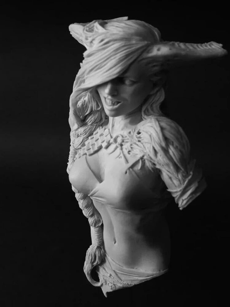 1/12 Ancient Mythological Winged Goddess, Resin Model Bust Kit, Unassembled and Unpainted