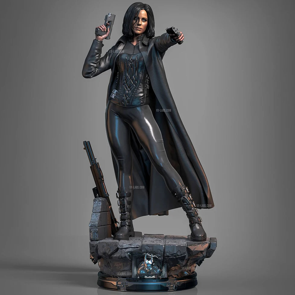 75mm Female Commando, Resin Model Figure Kit, Sci-Fi Theme, Unassembled and Unpainted