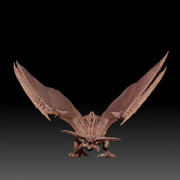 150mm Standing Dragon with Spread Wings, Resin Model Figure Kit, Fantasy Theme, Unassembled and Unpainted