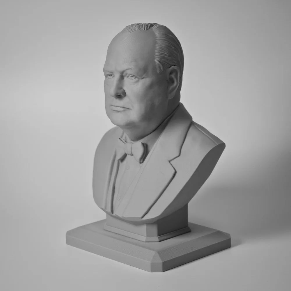 110mm WWII Churchill, Resin Model Bust Kit, Unassembled and Unpainted