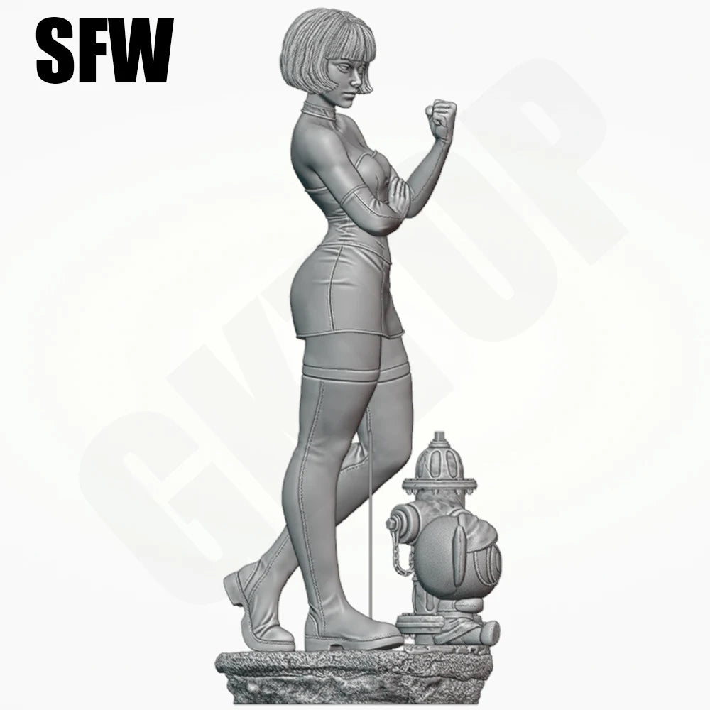 1/24 Modern Policewoman, Resin Model Figure Kit, Unassembled and Unpainted