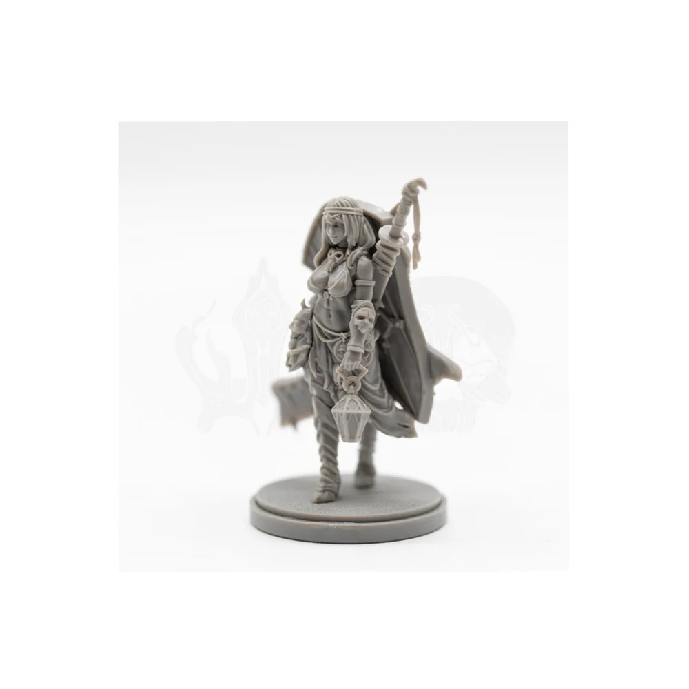 Skeleton Reaper with Scythe and Tattered Robes, Resin Model Figure Kit, Fantasy Theme, Unassembled and Unpainted