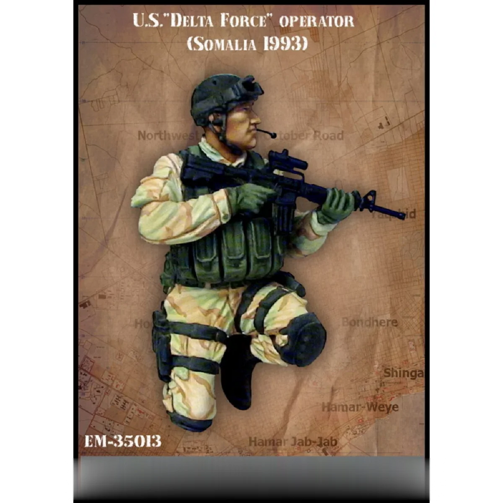 1/35 Modern US Delta Force Operator, Resin Model Figure Kit, Unassembled and Unpainted