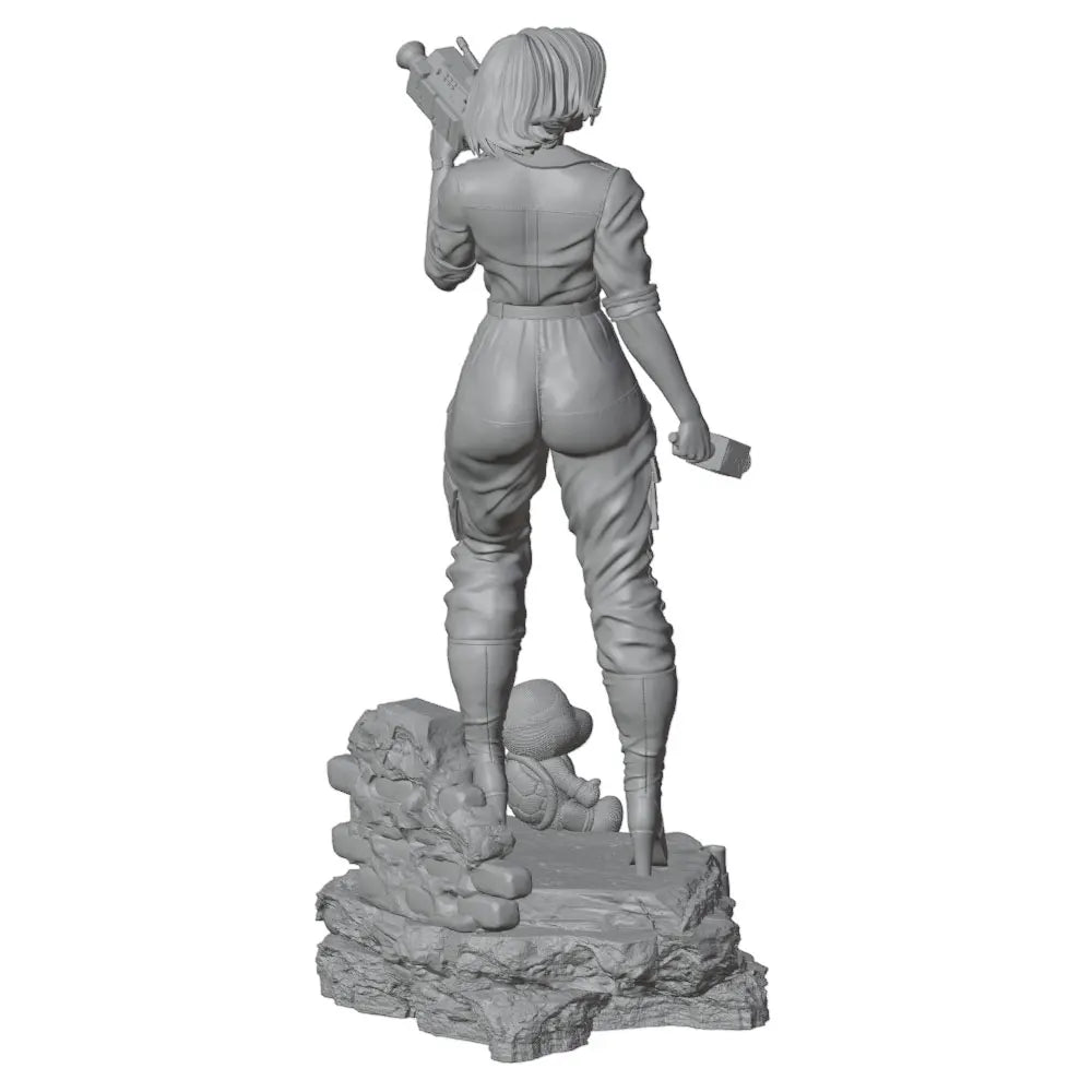 1/24 Female in Bodysuit, Resin Model Figure Kit, Unassembled and Unpainted