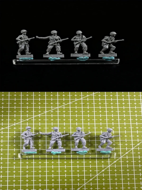 1/72 Modern Airborne Troops, 4 Figures, Resin Model Figure Kit, Unassembled and Unpainted