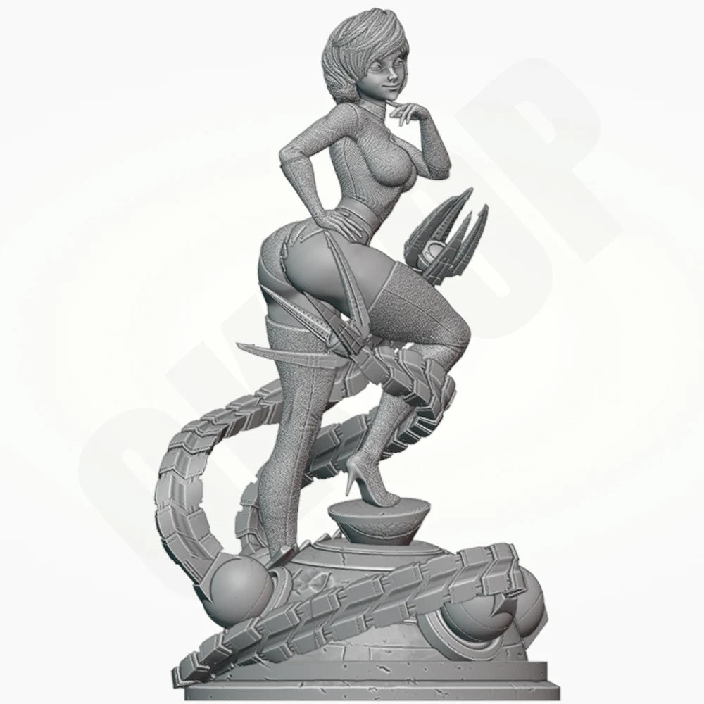 1/24 Elasticity Lady, Resin Model Figure Kit, Fantasy Theme, Unassembled and Unpainted