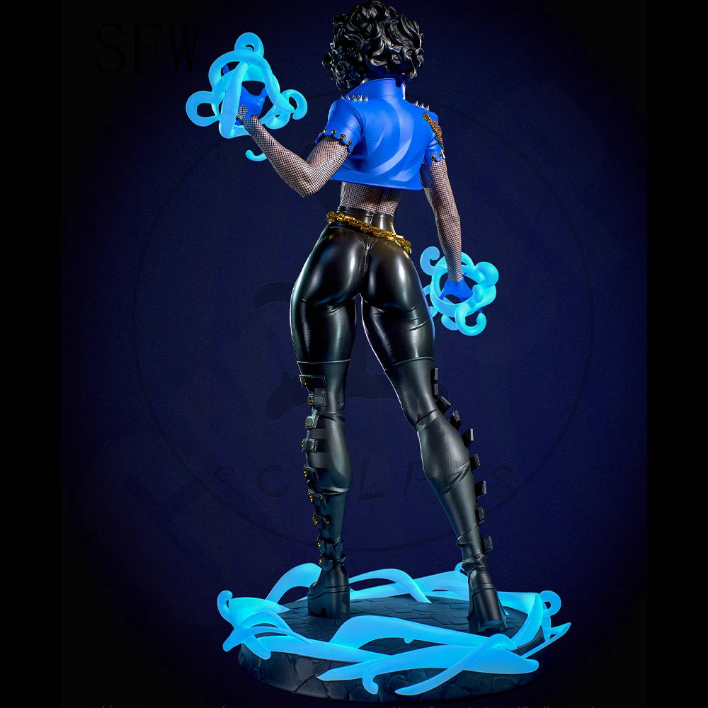 1/24 Dark Magic Warrior, Resin Model Figure Kit, Fantasy Theme, Unassembled and Unpainted
