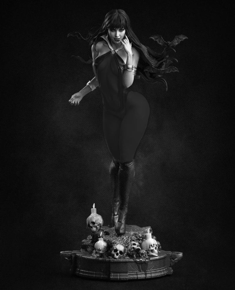 1/24 Dark Fantasy Vampire with Wings, Resin Model Figure Kit, Fantasy Theme, Unassembled and Unpainted