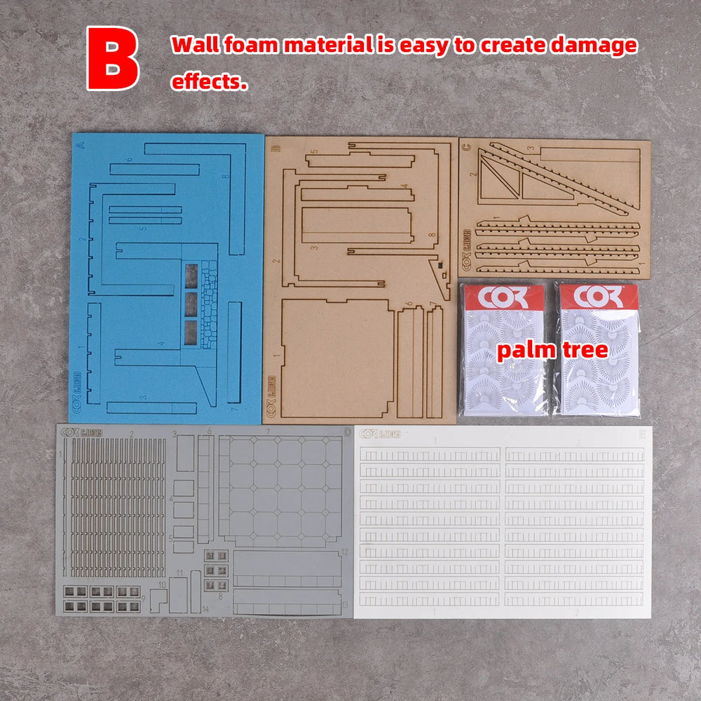 1/35 Civilian Rural Pavilion House, Resin Model Diorama Kit, Historical Theme, Unassembled and Unpainted