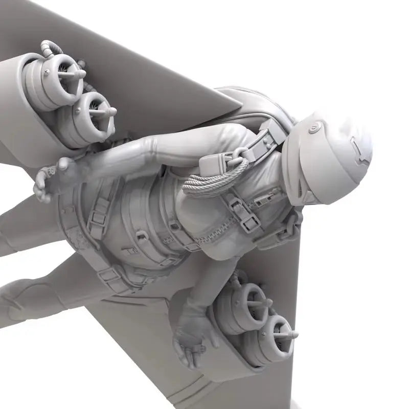 1/35 Modern Tactical Paratrooper Descending, Resin Model Figure Kit, Unassembled and Unpainted