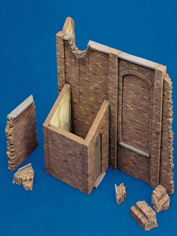 1/35 WWII European Storehouse Ruin, Resin Model Terrain Kit, Unpainted