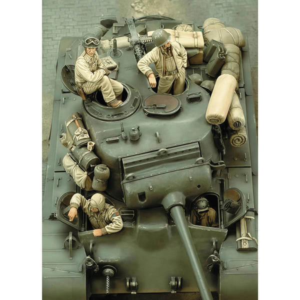 WWII Allied Tank Crew 4-Figure Diorama 1/35 Resin Kit