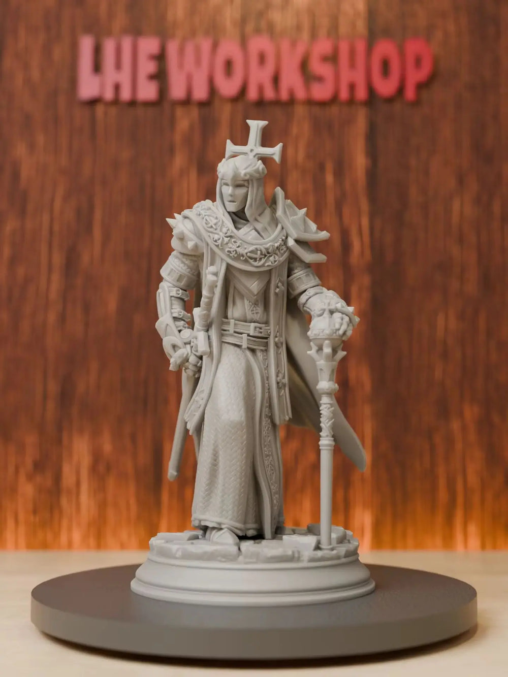 75mm Medieval Arch Paladin Knight, Resin Model Figure Kit, Unassembled and Unpainted