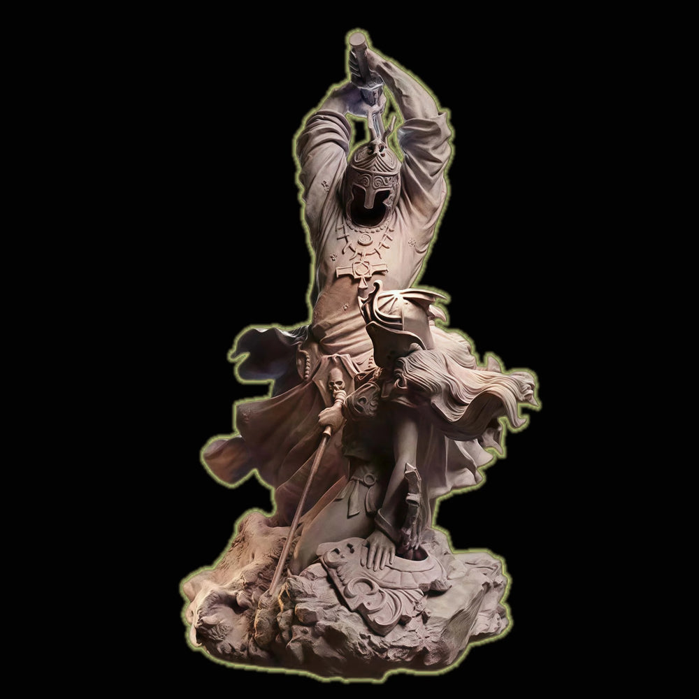 1/24 Dark Fantasy Warriors, 2 Figures, Resin Model Figure Kit, Fantasy Theme, Unassembled and Unpainted