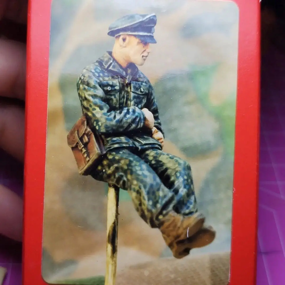 1/35 WWI French Infantry Scout Seated, Resin Model Figure Kit, Unassembled and Unpainted