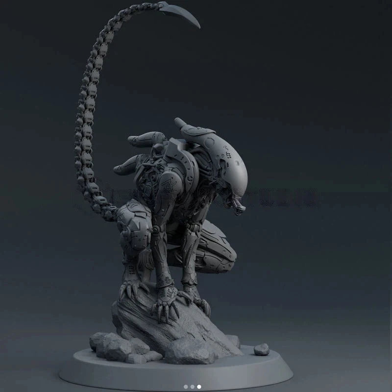 1/4 Biomechanical Alien Creature, Resin Model Figure Kit, Fantasy Theme, Unassembled and Unpainted