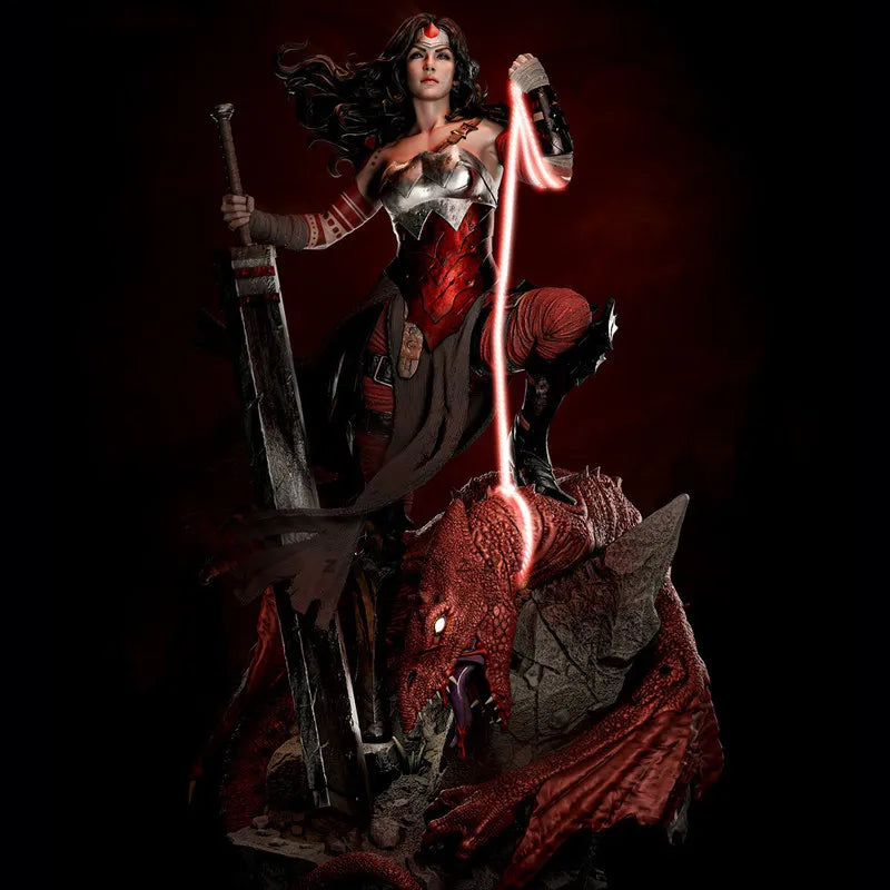 75mm Dragon Slayer, Resin Model Figure Kit, Fantasy Theme, Unassembled and Unpainted