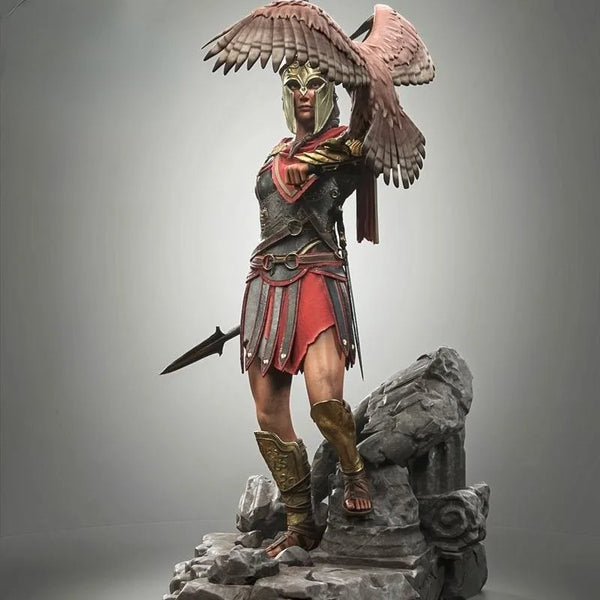 1/24 Ancient Spartan Female Warrior, Resin Model Figure Kit, Unassembled and Unpainted