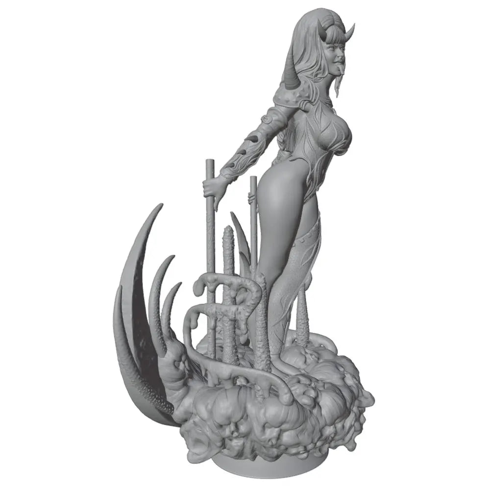 1/24 1/24 Demon Succubus, Resin Model Figure Kit, Fantasy Theme, Unassembled and Unpainted