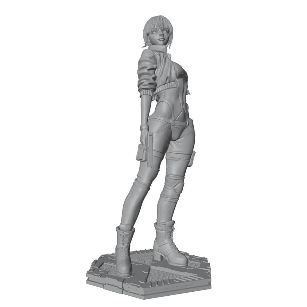 1/24 Tactical Female Character, Resin Model Figure Kit, Anime Theme, Unassembled and Unpainted