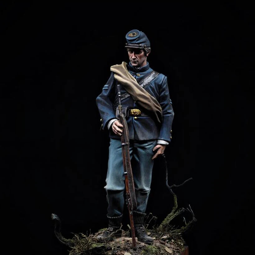 1/18 Napoleonic Soldier, Resin Model Figure Kit, Unassembled and Unpainted