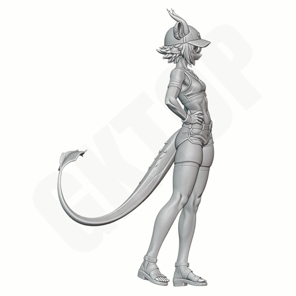 1/24 Kemono Girl, Resin Model Figure Kit, Anime Theme, Unassembled and Unpainted
