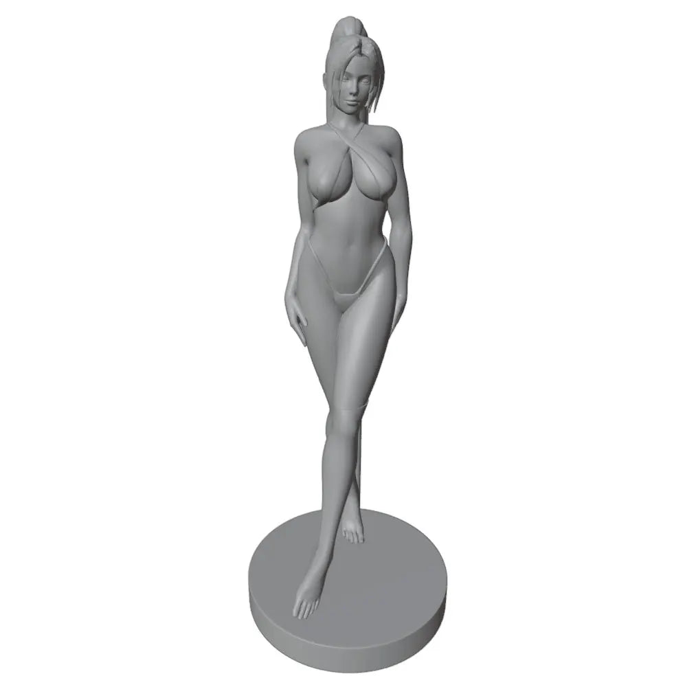 1/24 Pin-up Surfer with Surfboard, Resin Model Figure Kit, Unassembled and Unpainted