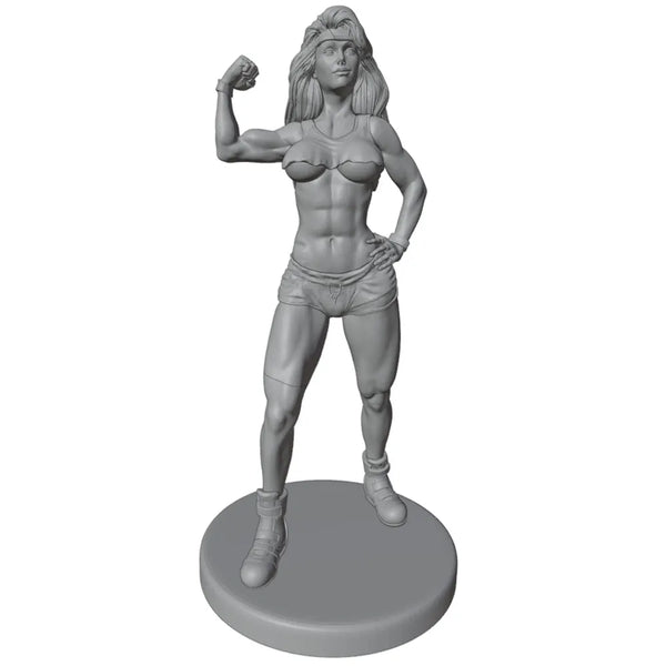 1/24 Athletic Pin-up, Resin Model Figure Kit, Unassembled and Unpainted