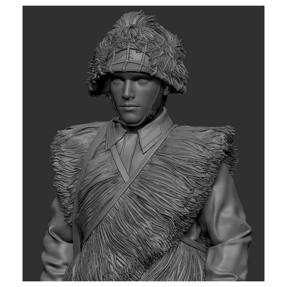 1/35 WWII Soviet Rifleman in Winter Uniform, Resin Model Figure Kit, Unassembled and Unpainted