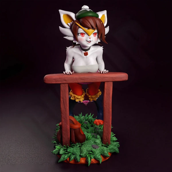 1/24 Beast Ear Fantasy Female, Resin Model Figure Kit, Fantasy Theme, Unassembled and Unpainted