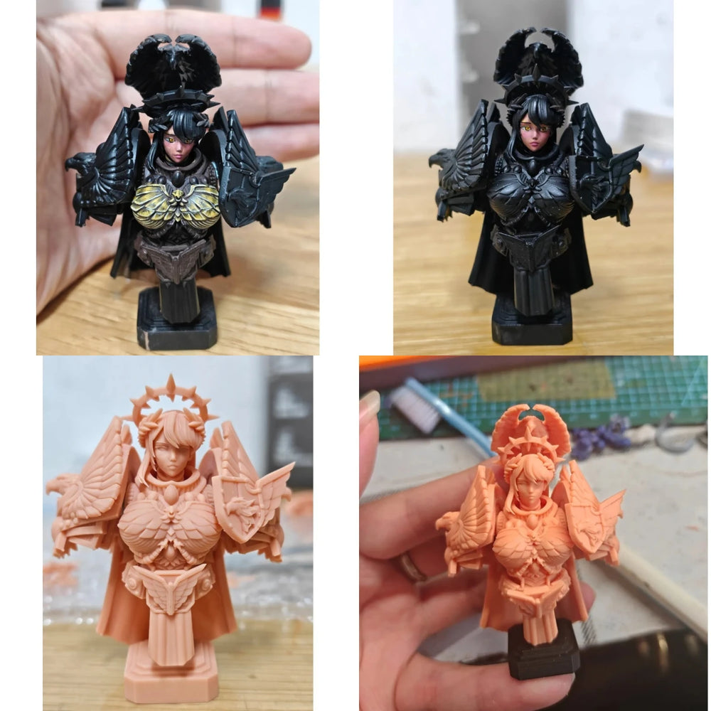 80mm Female Empress, Resin Model Bust Kit, Fantasy Theme, Unassembled and Unpainted