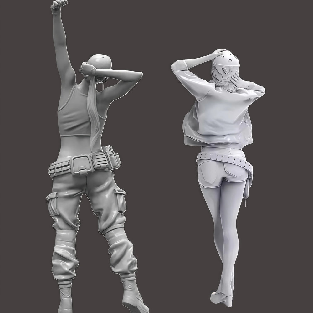 1/35 Fantasy Pin-up, 6 Figures, Resin Model Figure Kit, Unassembled and Unpainted