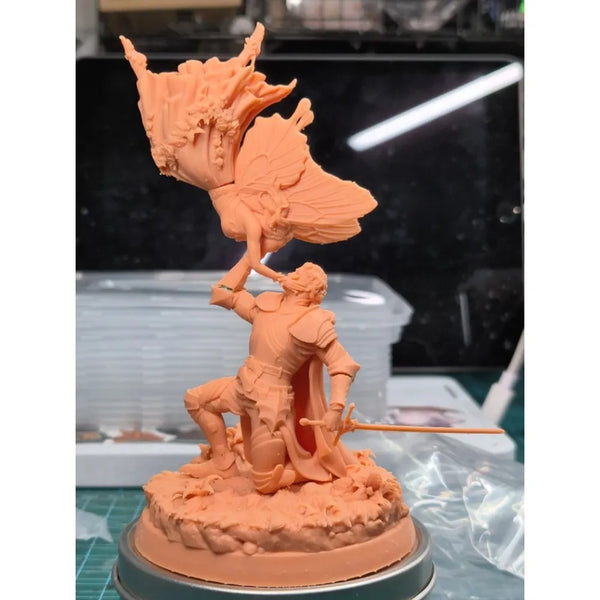 130mm Elves Female Warriors, 6 Figures, Resin Model Figure Kit, Fantasy Theme, Unassembled and Unpainted