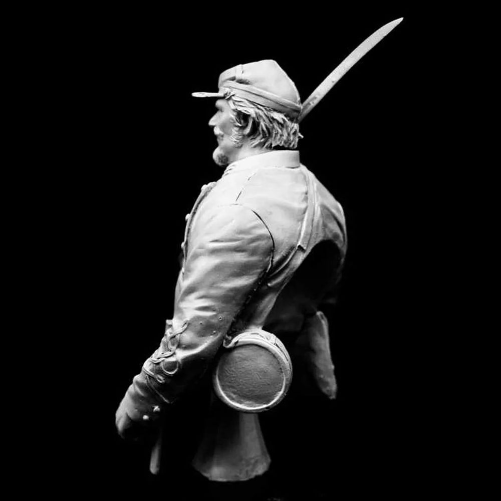 1/9 WWI United States Army Officer, Resin Model Bust Kit, Unassembled and Unpainted