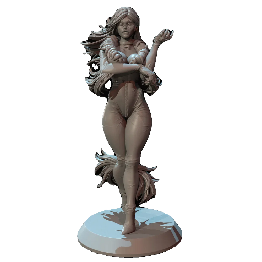 75mm Fantasy Female Dragon, Resin Model Figure Kit, Unassembled and Unpainted