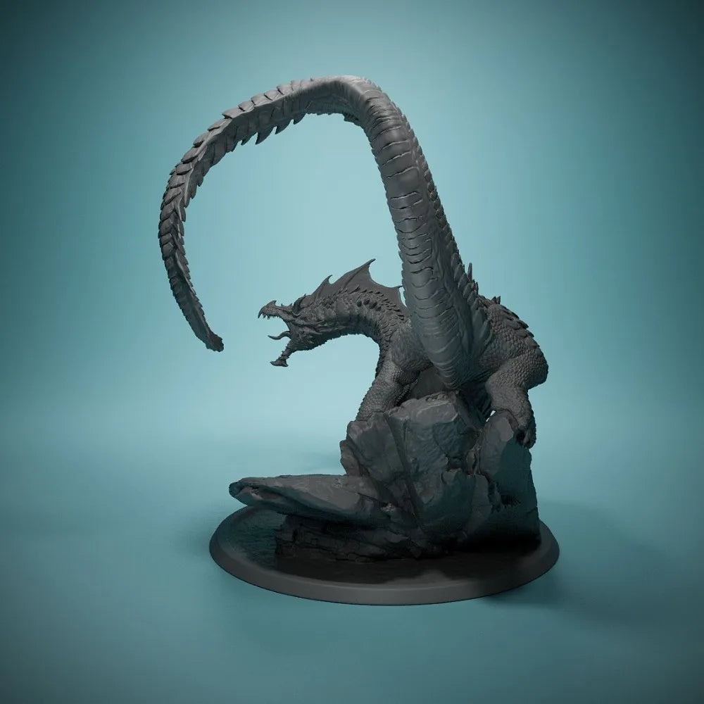 Assorted Fantasy Dragons, Resin Model Creature Kit, Fantasy Theme, Unassembled and Unpainted