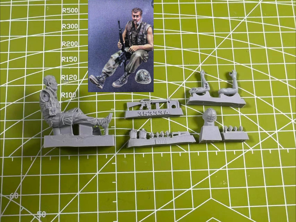 1/35 Modern US Infantry Corporal, Resin Model Figure Kit, Unassembled and Unpainted