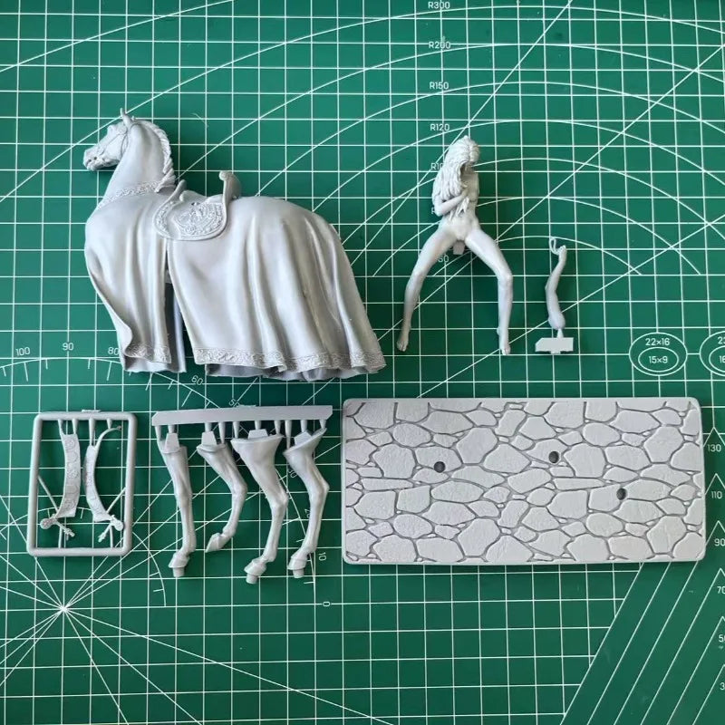 1/22 Napoleonic Countess on Horseback, Resin Model Figure Kit, Unassembled and Unpainted