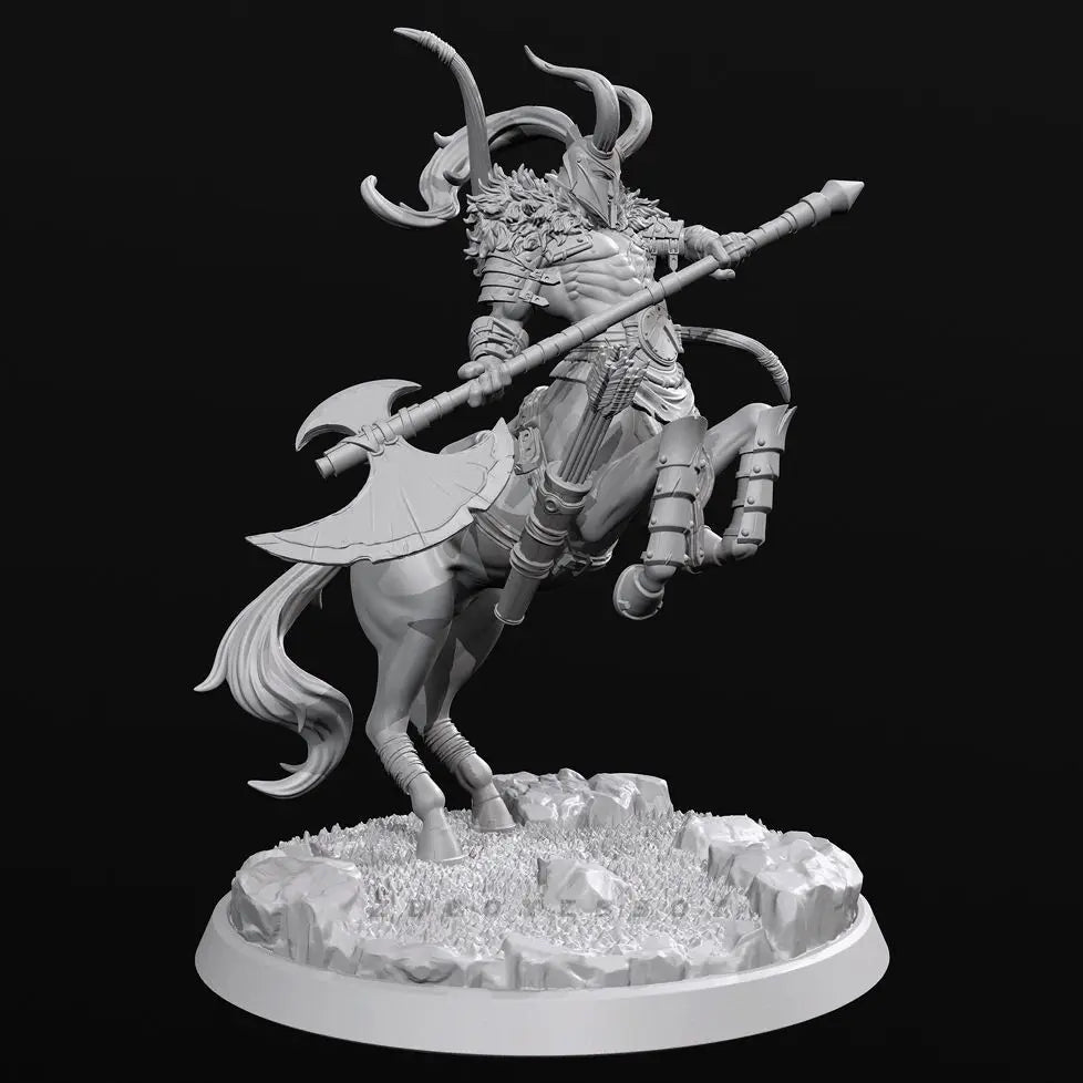 90mm Demonic Axe Knights, 8 Figures, Resin Model Figure Kit, Fantasy Theme, Unassembled and Unpainted