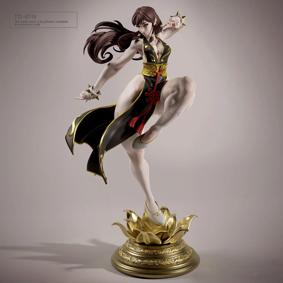 75mm Asian-Inspired Fantasy Sorceress, Resin Model Figure Kit, Anime Theme, Unassembled and Unpainted