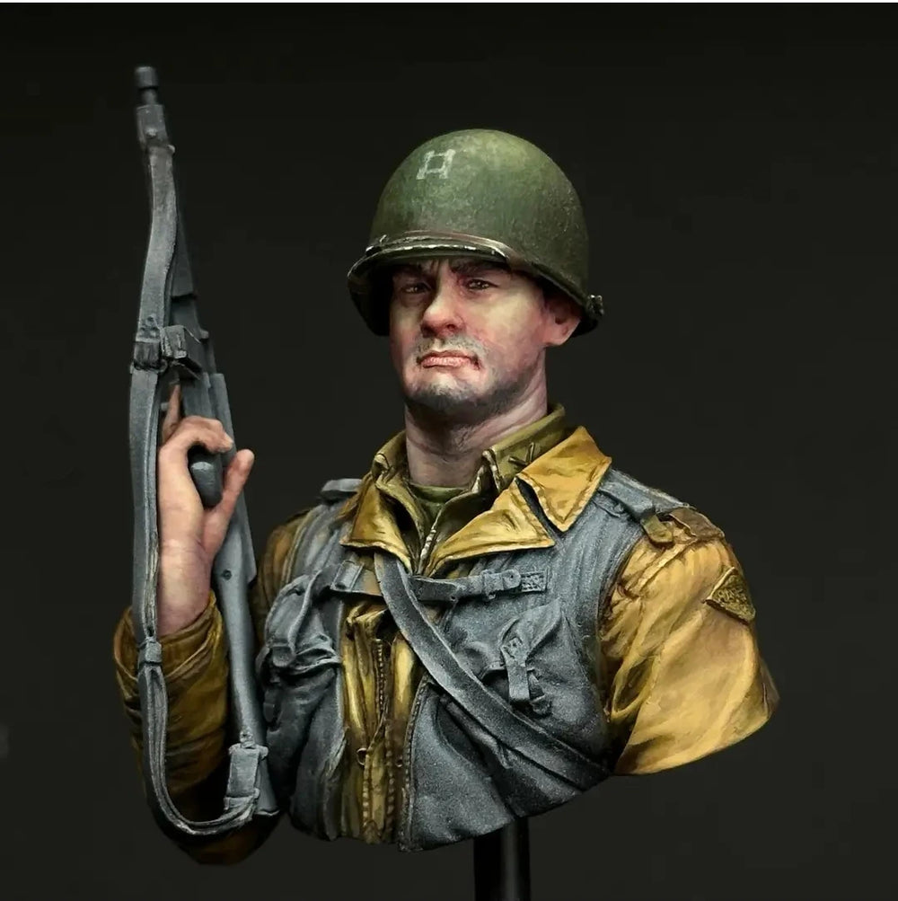 1/16 WWII US Army Commander, Resin Model Bust Kit, Unassembled and Unpainted