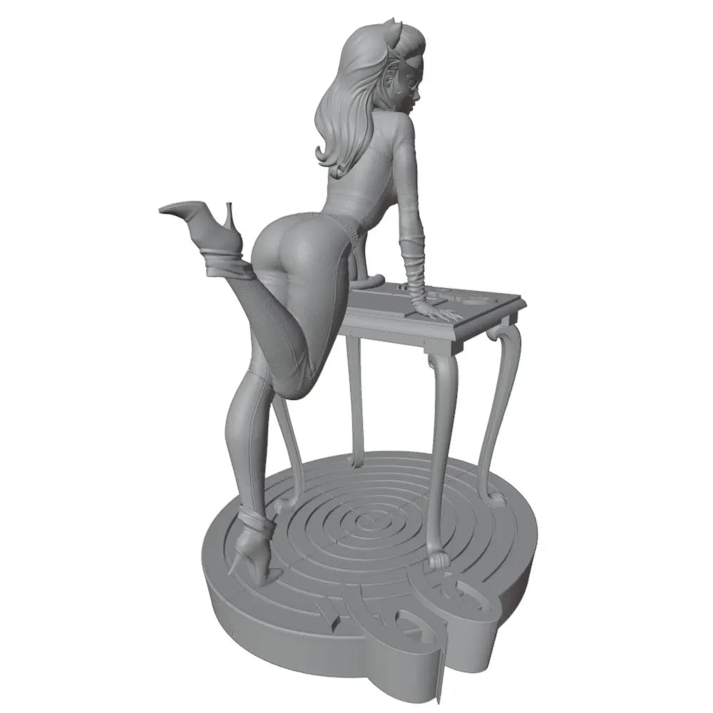 1/24 Cat-Girl, Resin Model Diorama Kit, Unassembled and Unpainted