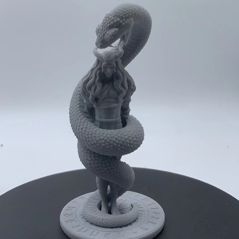 105mm Mythical Serpent, Resin Model Figure Kit, Mythology Theme, Unassembled and Unpainted