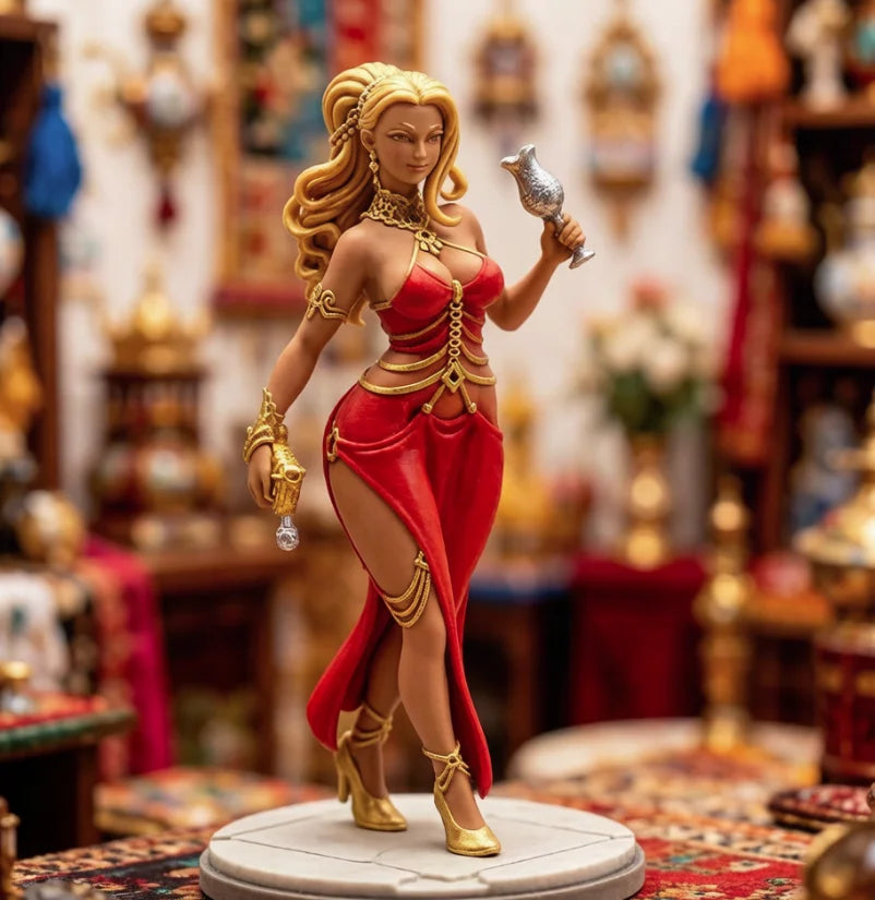 38mm Fantasy Pin-up Female, Resin Model Figure Kit, Unassembled and Unpainted