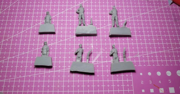 1/72 Modern Combat Soldiers, 6 Figures, Resin Model Figure Kit, Unassembled and Unpainted