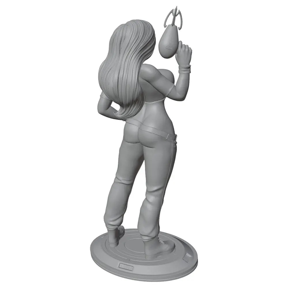 75mm Woman with Firearm, Resin Model Figure Kit, Unassembled and Unpainted