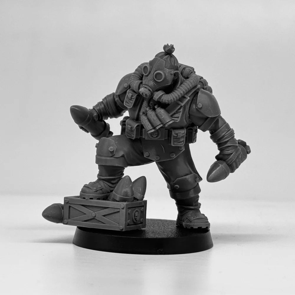Grimdark Jungle Fighters, 10 Figures, Resin Model Figure Kit, Sci-Fi Theme, Unassembled and Unpainted