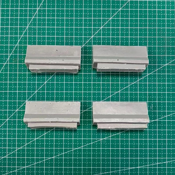 1/35 WWII Military Roadblock, Resin Model Terrain Kit, Unpainted